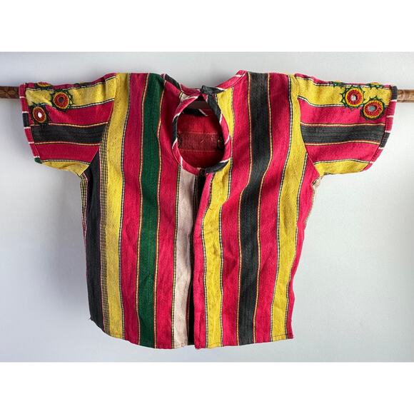 Vintage 90's Indian Traditional Mirrored Choli Tribal Banjara Gypsy Dance Top - Picture 3 of 6